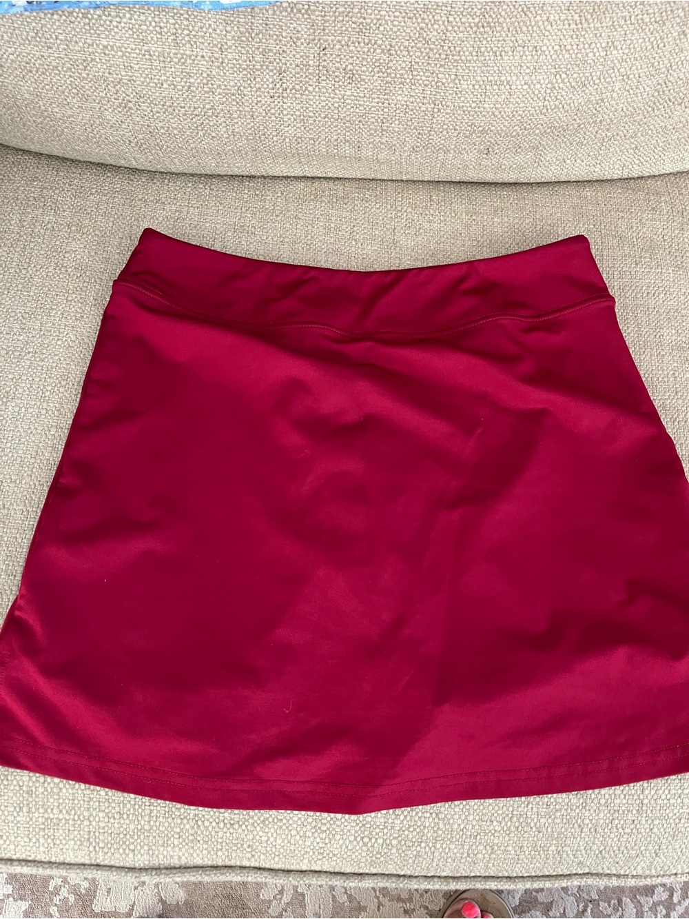 Women’s Red A-Line Skorts- Classic Everyday Style - Picture 2 of 5